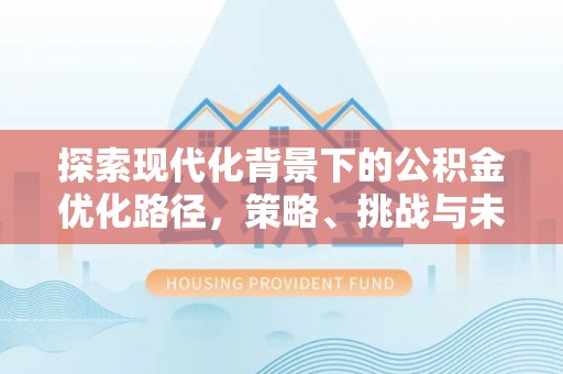 临潭探索现代化背景下的公积金优化路径，策略、挑战与未来展望