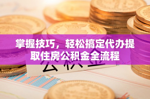 临潭掌握技巧，轻松搞定代办提取住房公积金全流程
