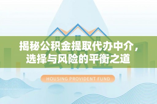临潭揭秘公积金提取代办中介，选择与风险的平衡之道