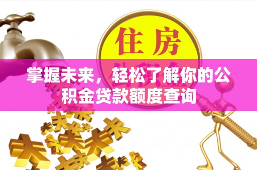 临潭掌握未来，轻松了解你的公积金贷款额度查询