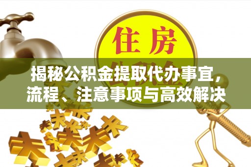 临潭揭秘公积金提取代办事宜，流程、注意事项与高效解决方案