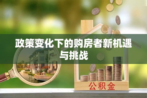 临潭政策变化下的购房者新机遇与挑战