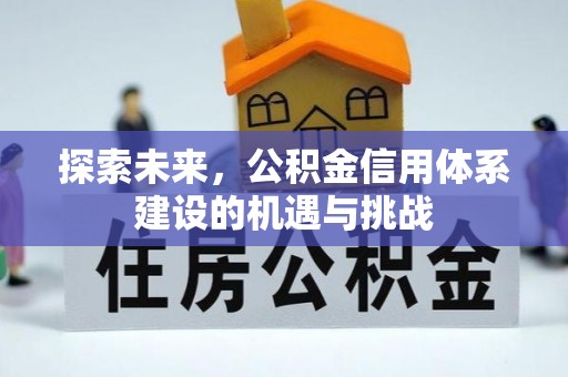 临潭探索未来，公积金信用体系建设的机遇与挑战
